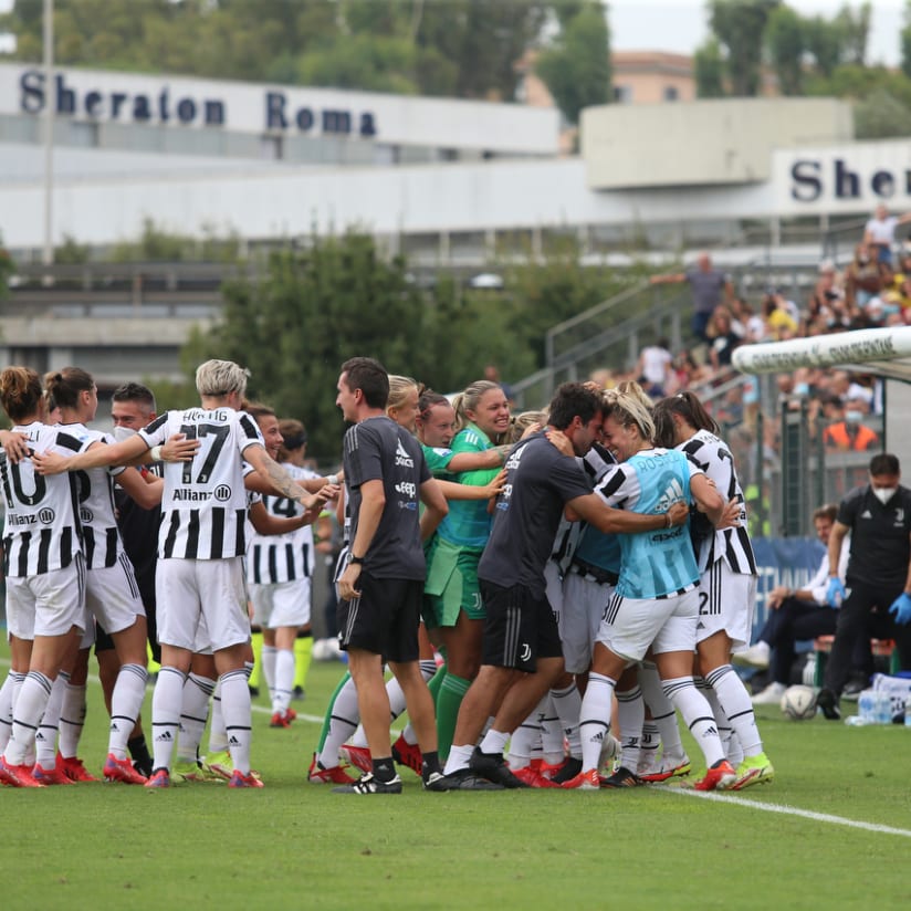 Fighting victory for Juventus in Rome