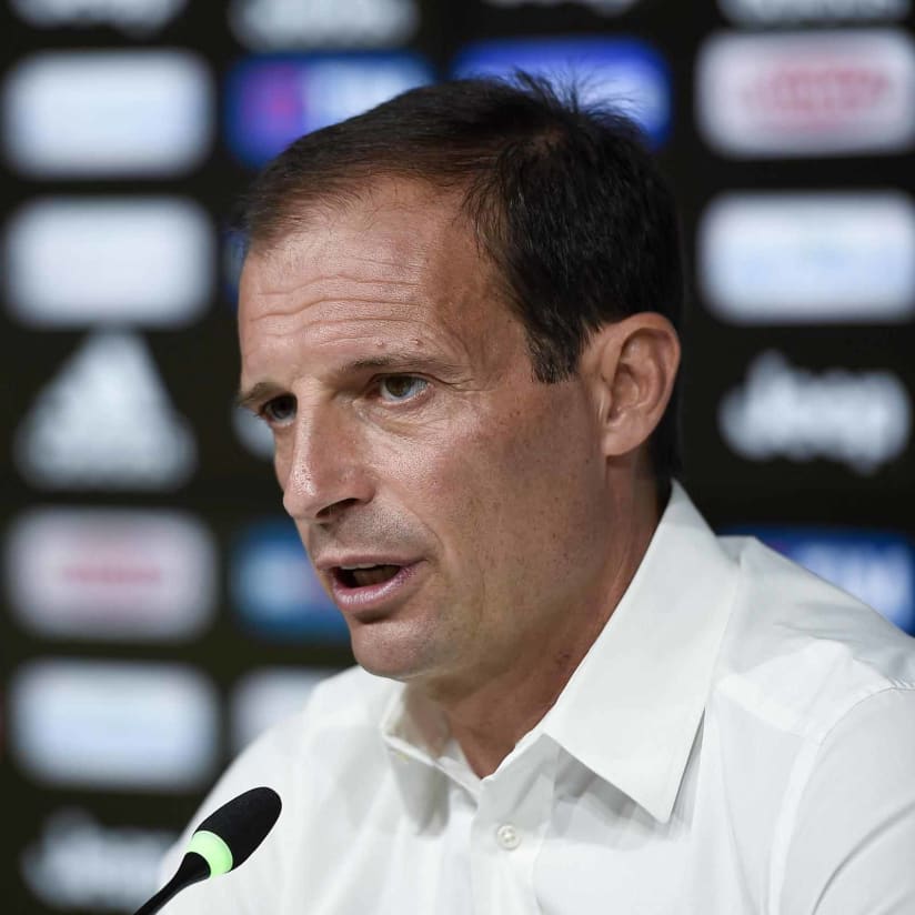 Allegri: «La partita più importante? Sempre la prossima»