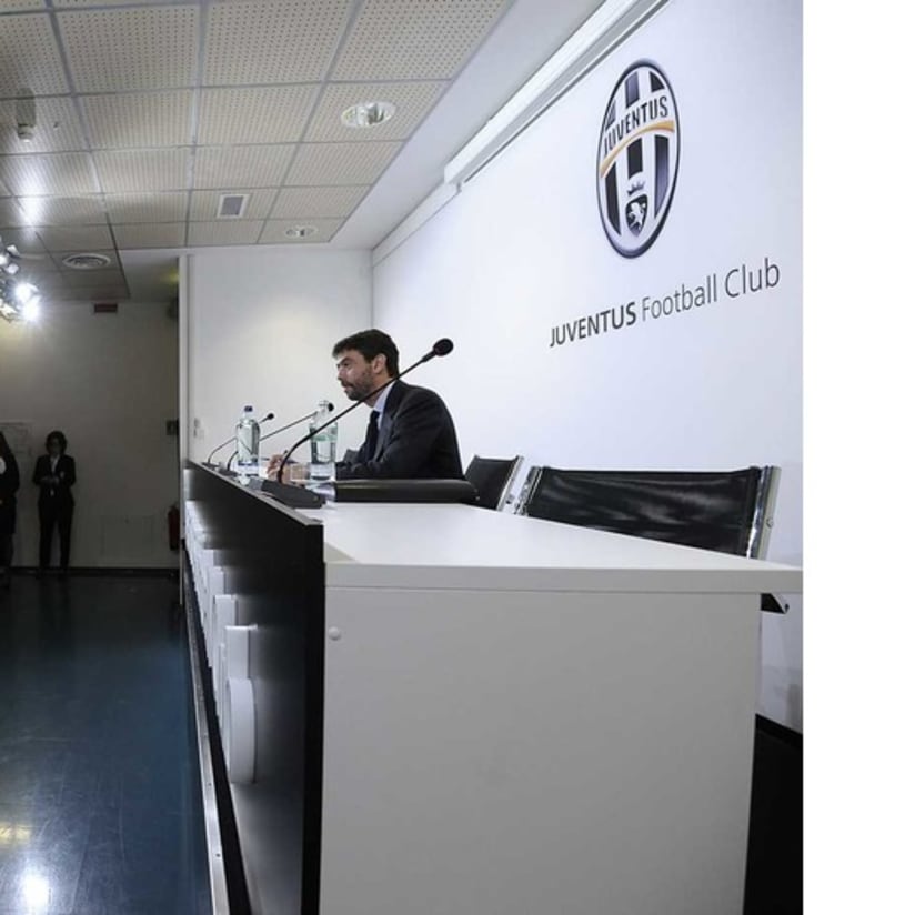 La conferenza stampa di fine stagione 2014/15 di Andrea Agnelli