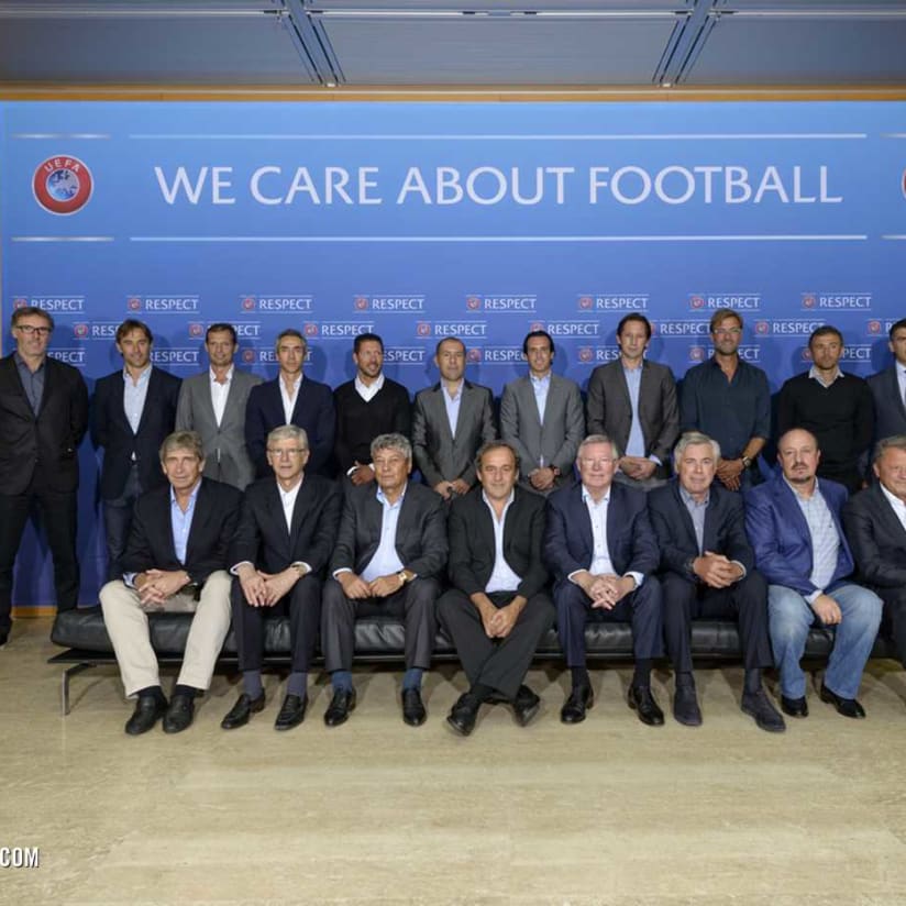 Allegri all'UEFA 2015 Elite Club Coaches Forum 