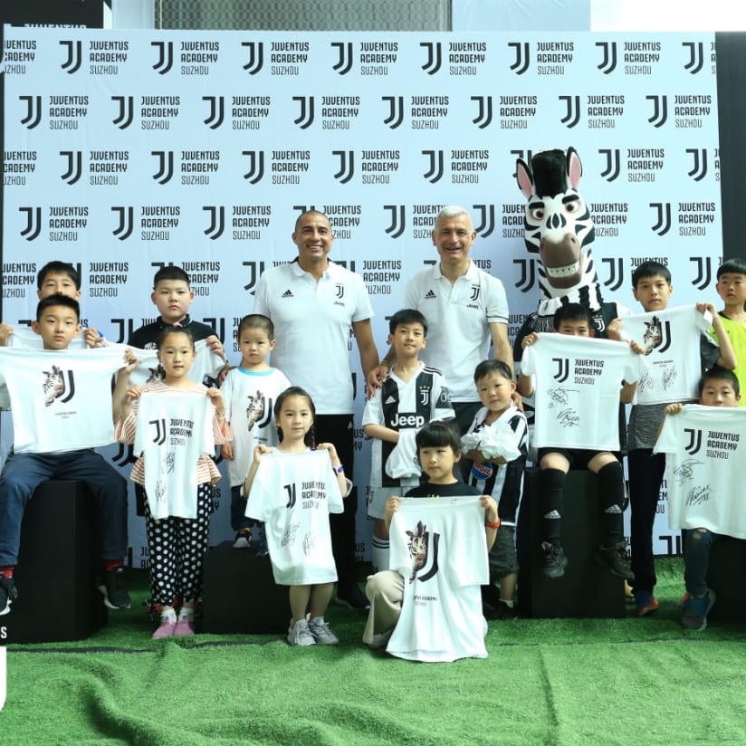 The opening of the Academy featuring David Trezeguet and Jay