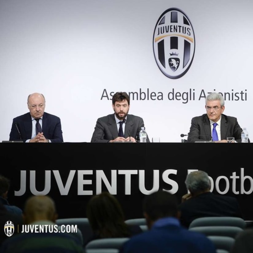 La conferenza di Agnelli, Marotta, Mazzia e Calvo