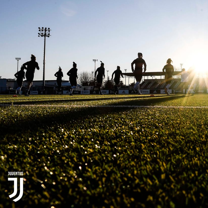 L'allenamento della Juventus Women a Vinovo