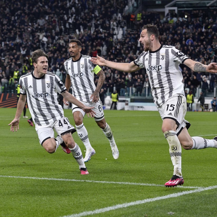 Juventus berhasil mendapatkan keunggulan atas Sporting pada leg pertama perempat final Liga Europa!