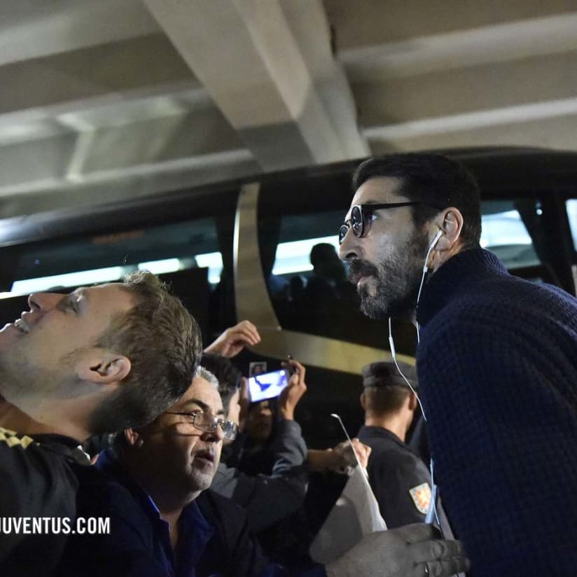 Juve arrive in Spain