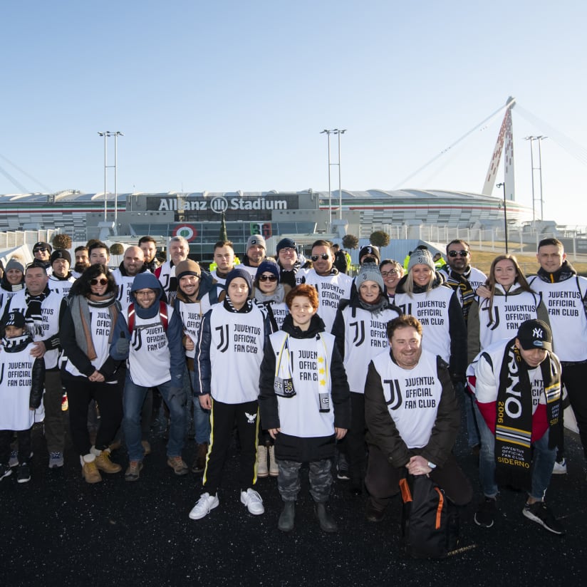 Juventus - Sampdoria, walk about Official Fan Club