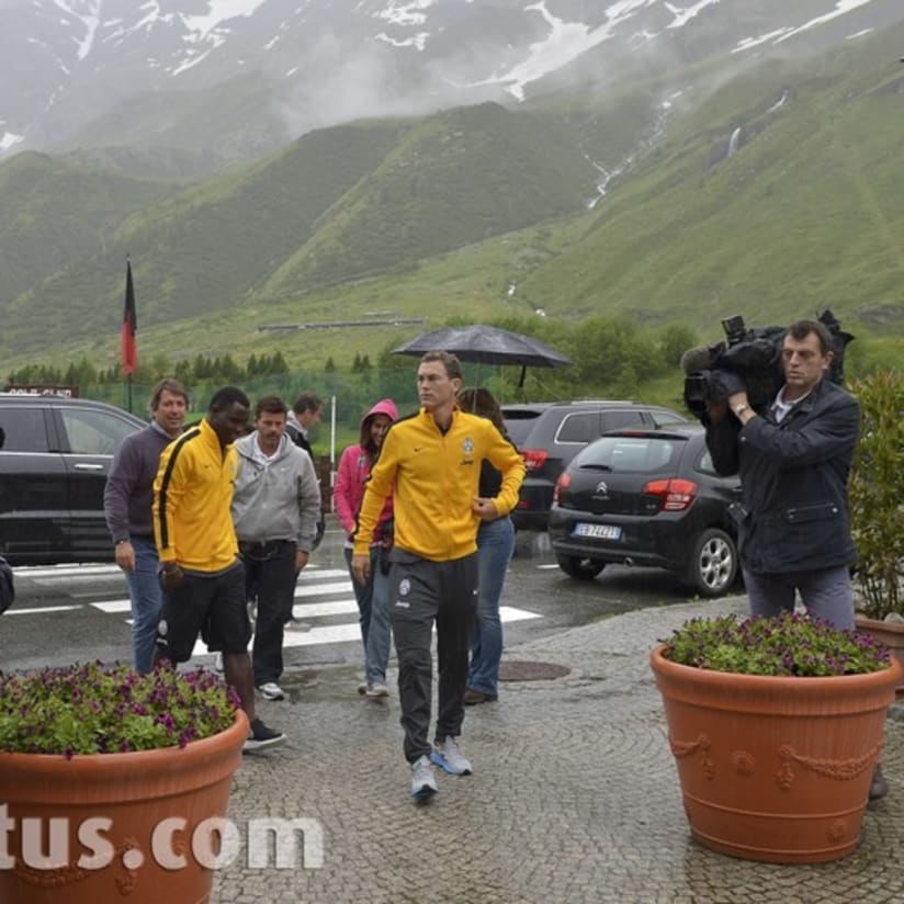 Lichtsteiner e Asamoah al Golf Club Cervino - Lichtsteiner & Asamoah at Cervinia Golf Club