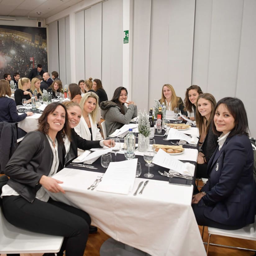 The Juventus Women Christmas dinner