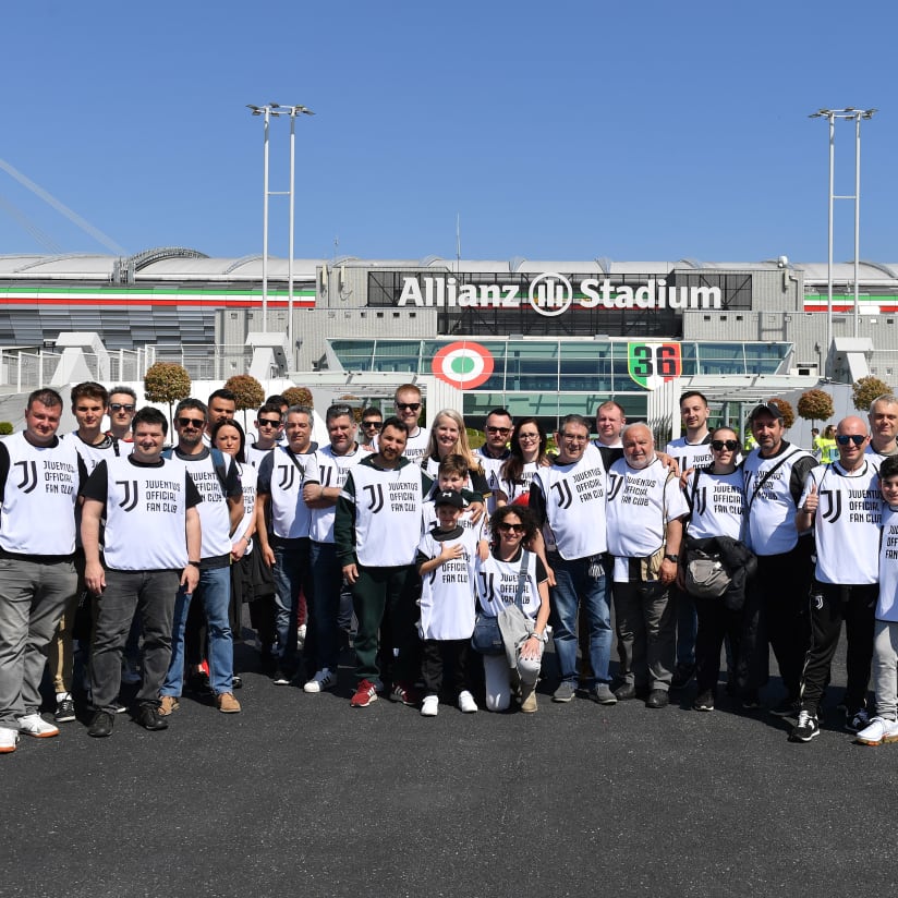 Juventus - Fiorentina, walk about Official Fan Club