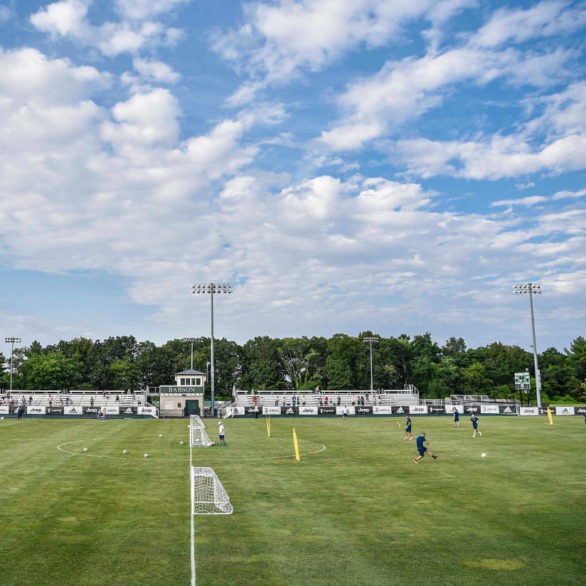 Primo allenamento a Boston 