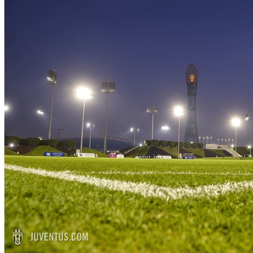 Il primo allenamento bianconero a Doha