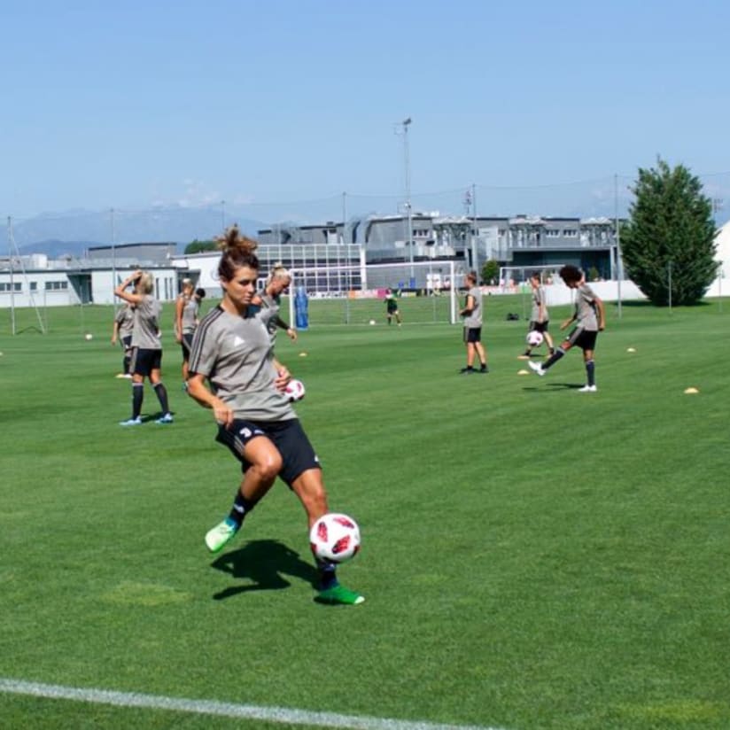 Juventus Women, allenamento del 18 luglio 