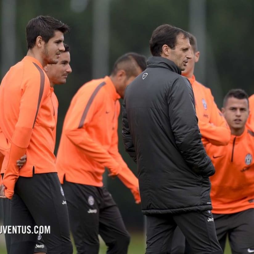 L'allenamento pomeridiano del 6 novembre