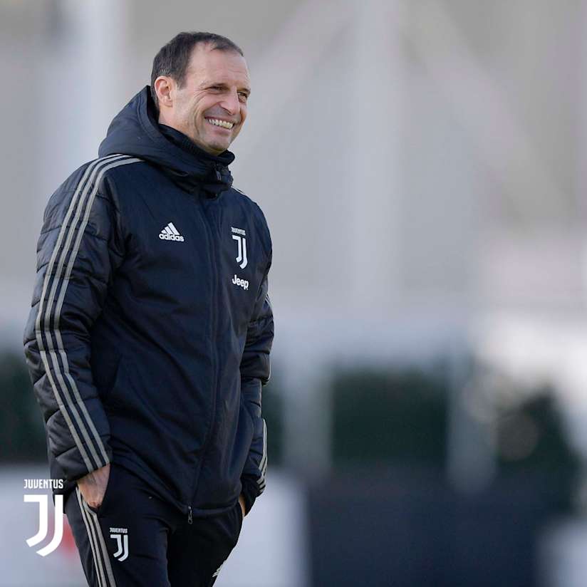 Juve train ahead of Monday’s return to league action