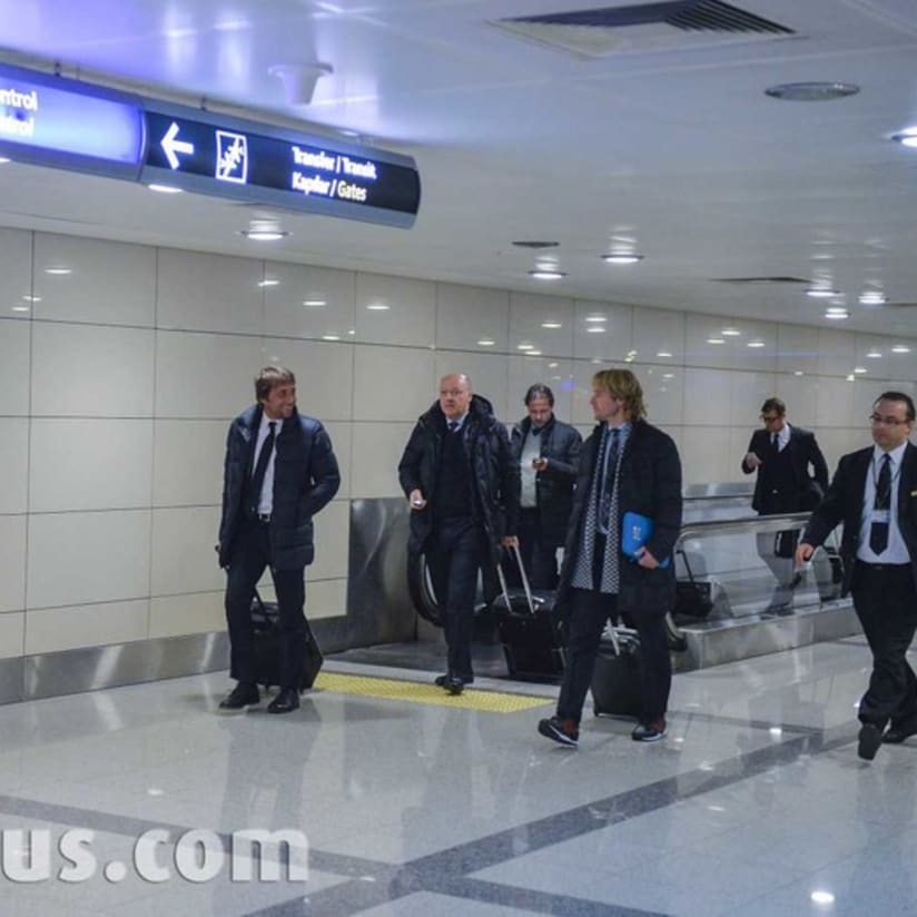 La Juve atterra a Istanbul - Juve land in Istanbul