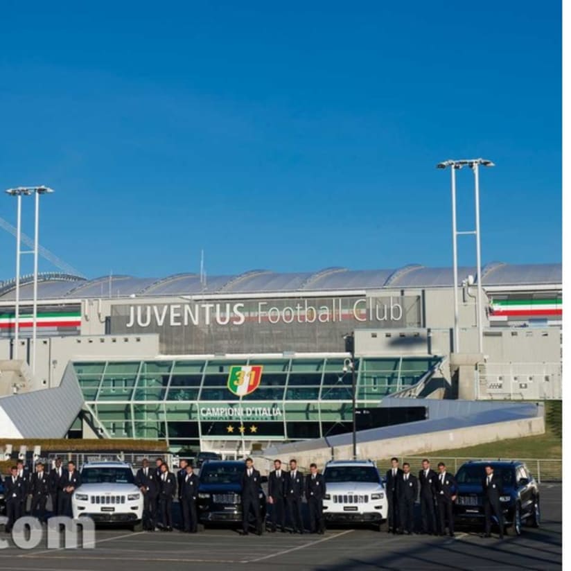 La Juve viaggia con Jeep - Juve travel in style with Jeep