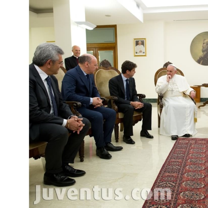 La Juventus da Papa Francesco