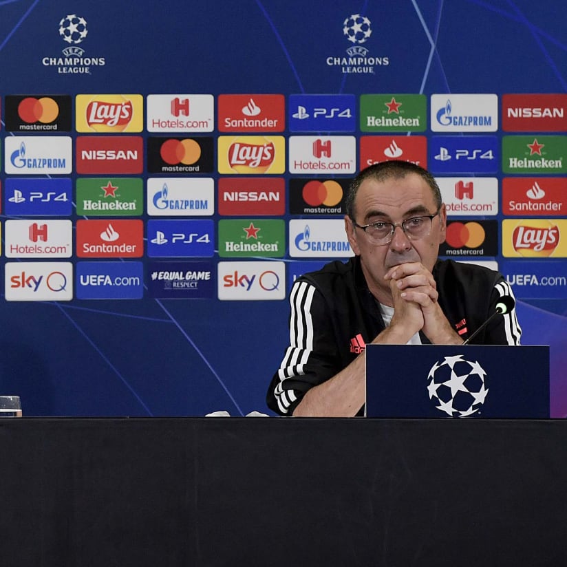 Sarri & Bonucci preview Juve - Lyon