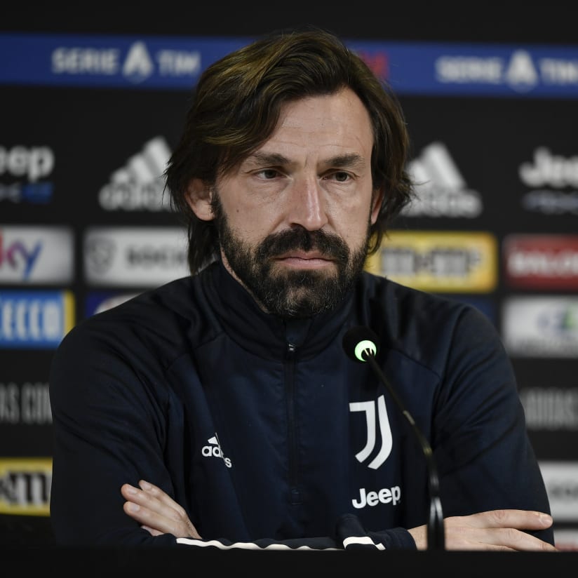 Coach Pirlo presents Cagliari-Juventus