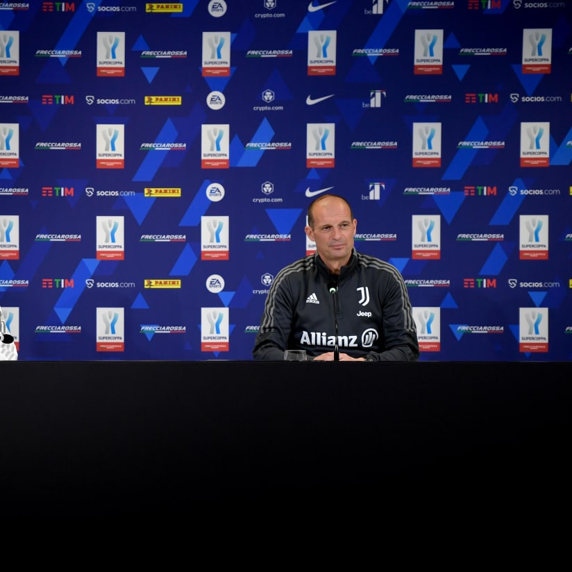 Allegri e Chiellini: «Siamo pronti per la Supercoppa»