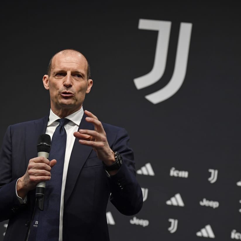 Juventus Studium: at Vinovo with Max Allegri