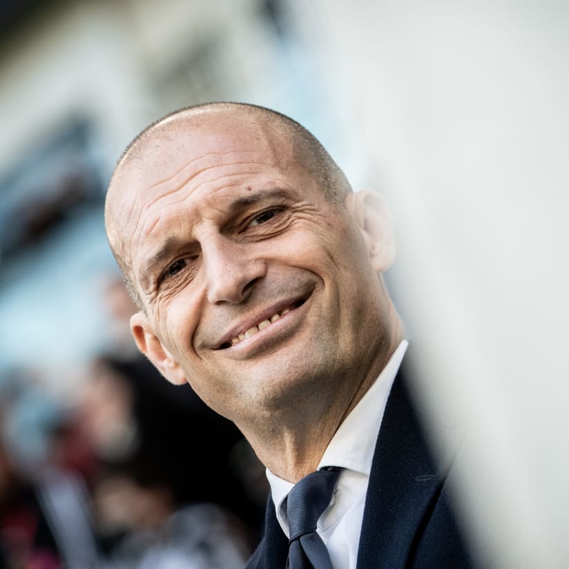 Allegri with a record-equaling 405th appearance on the Juve bench