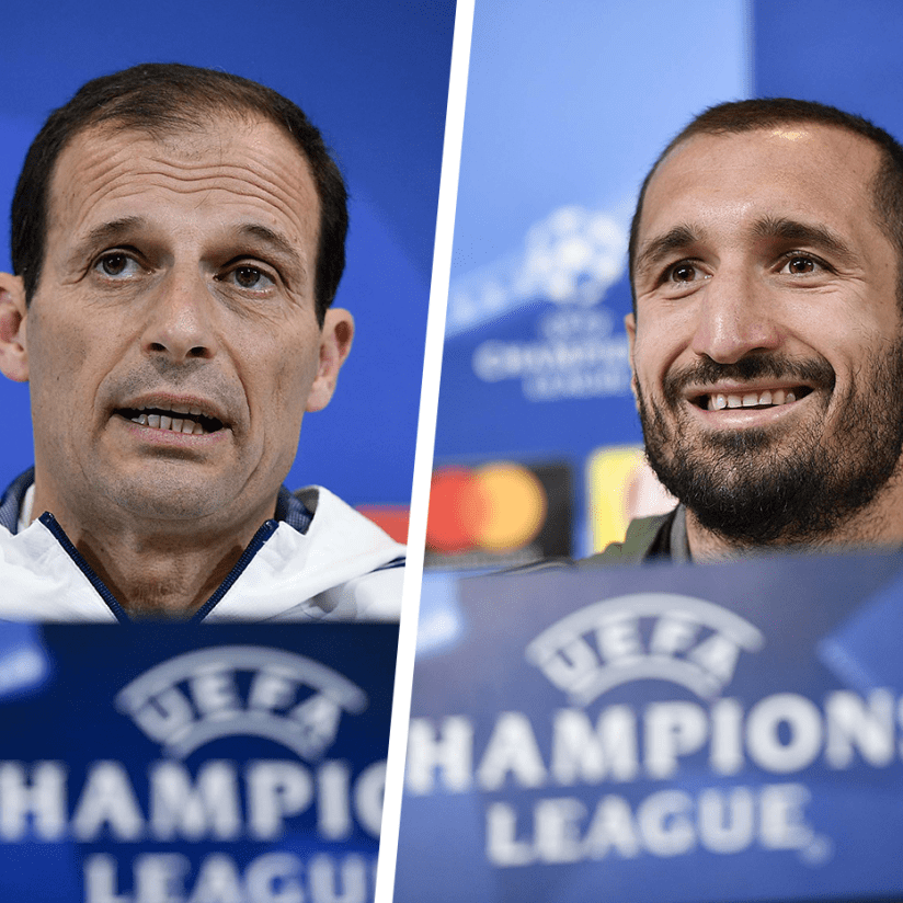 Allegri e Chiellini: «Servirà una grande partita»