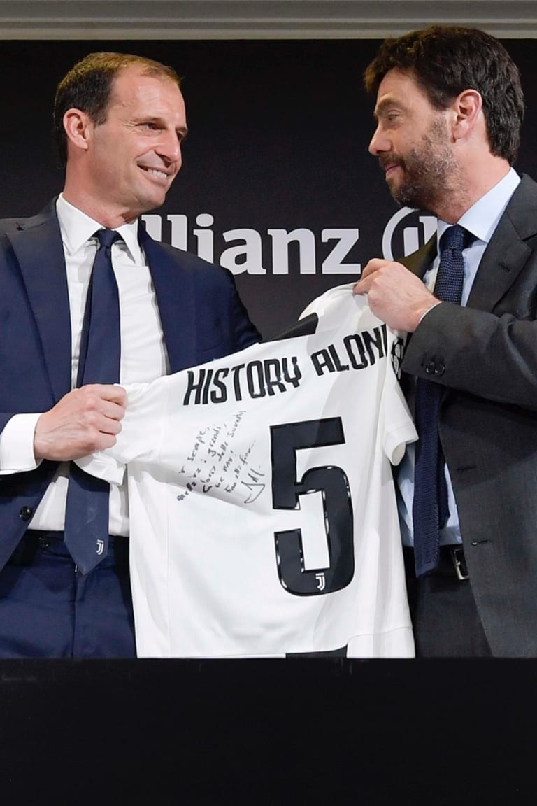 アニェッリ会長 アッレグリの功績を称えたい Juventus