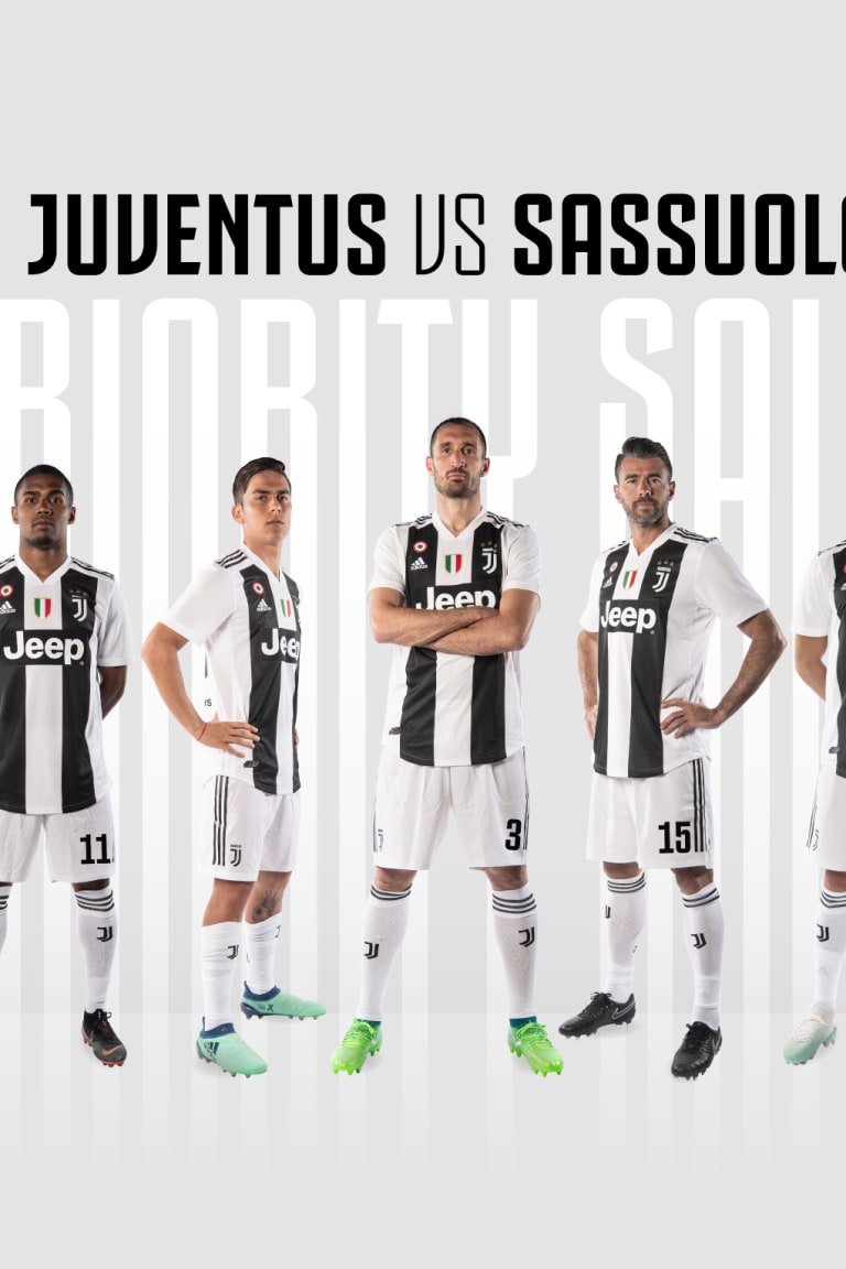 Juve-Sassuolo tickets on sale now!