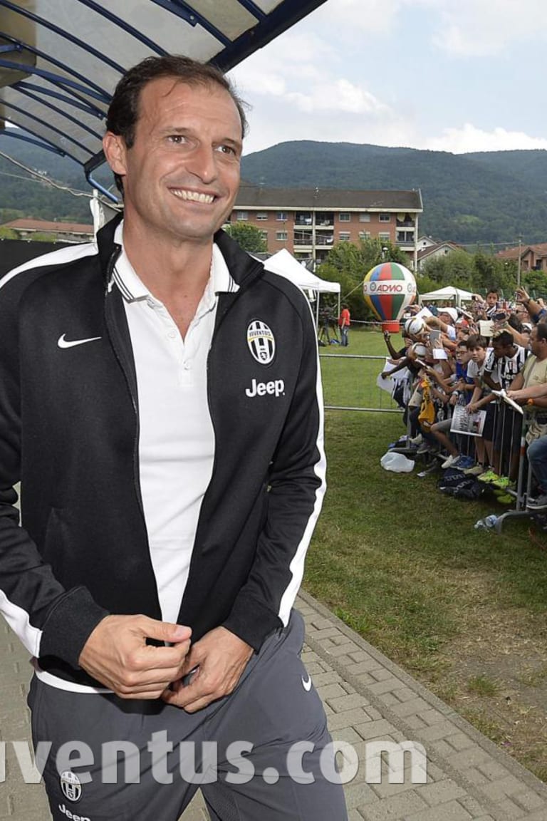 Allegri relishes first Villar Perosa experience