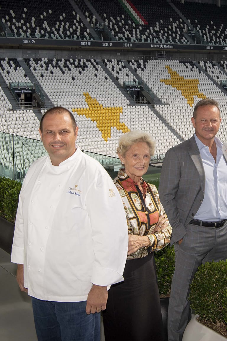 All'Allianz Stadium tre stelle... anche in cucina