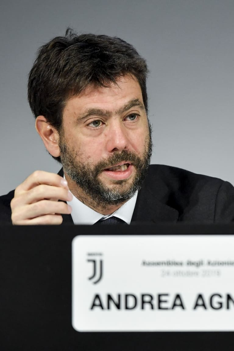 Il discorso di Andrea Agnelli agli azionisti