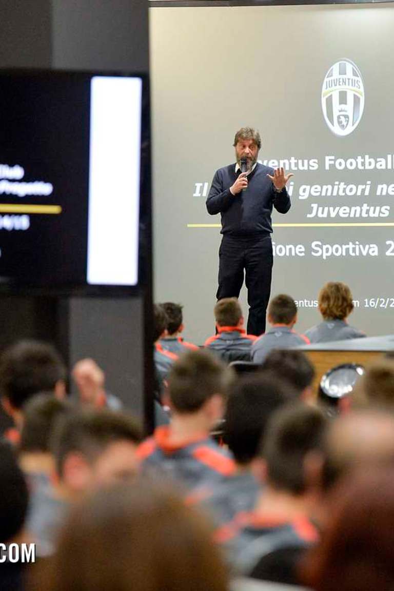 La Juve, i calciatori, i genitori: un progetto comune