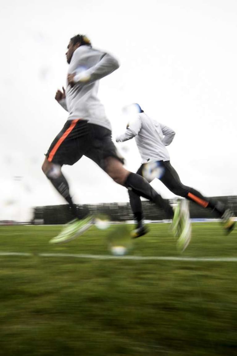 Running in the rain