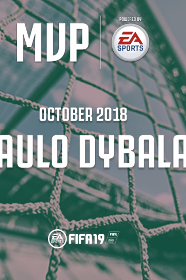 Paulo Dybala wins MVP of the Month for October!