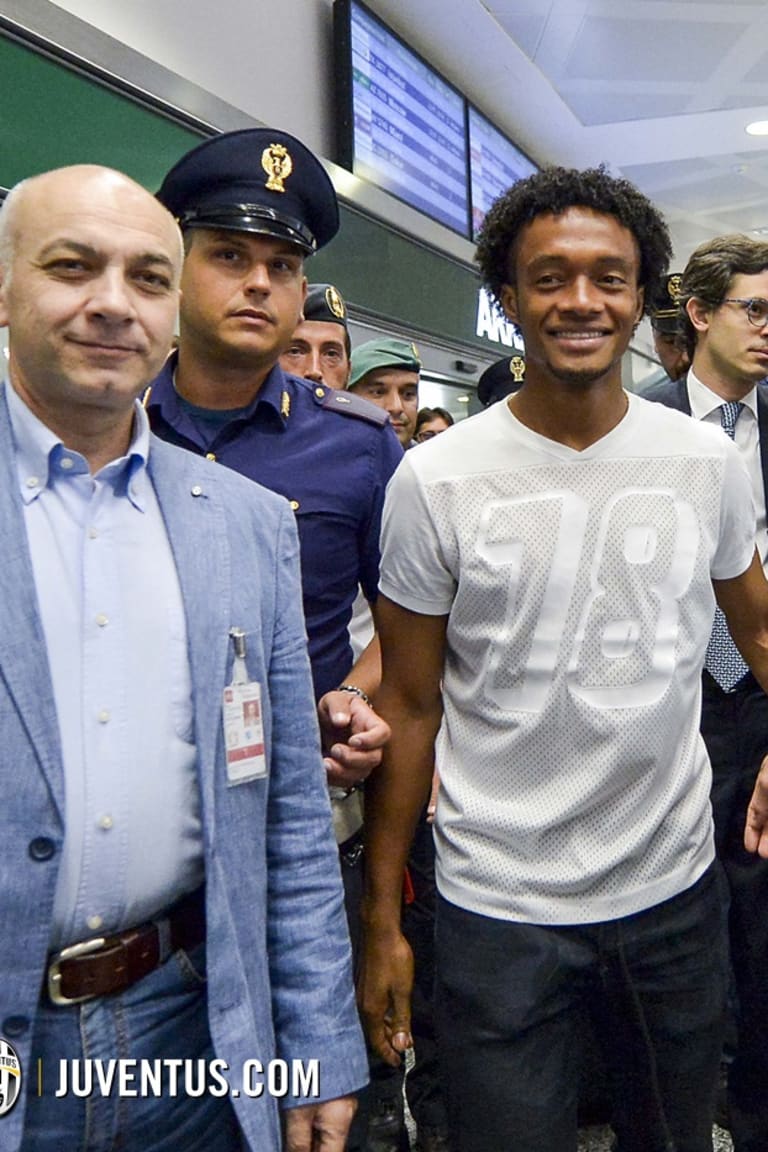 Cuadrado touches down in Italy