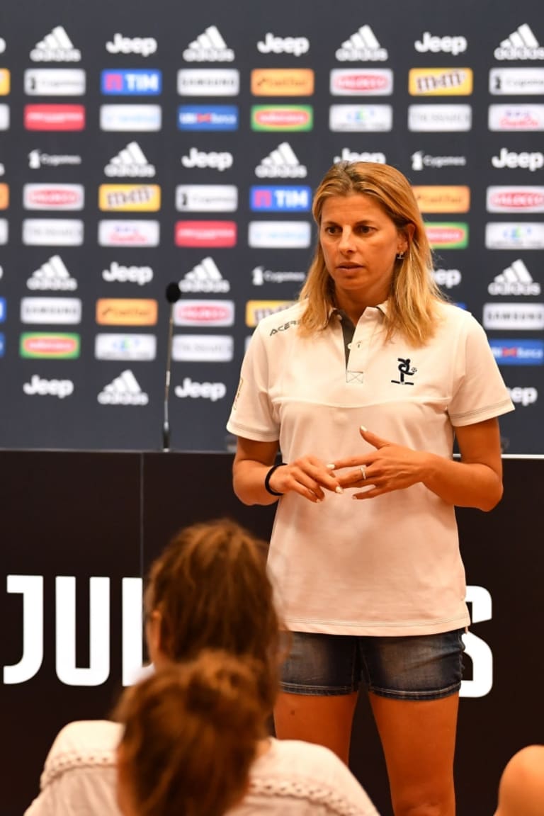 Damiano Tommasi e Katia Serra a Vinovo con le Juventus Women