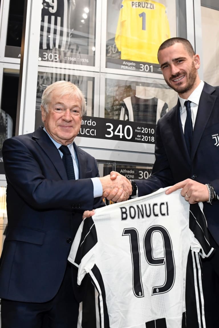 Milestone Bonucci jersey goes on display at Juventus Museum