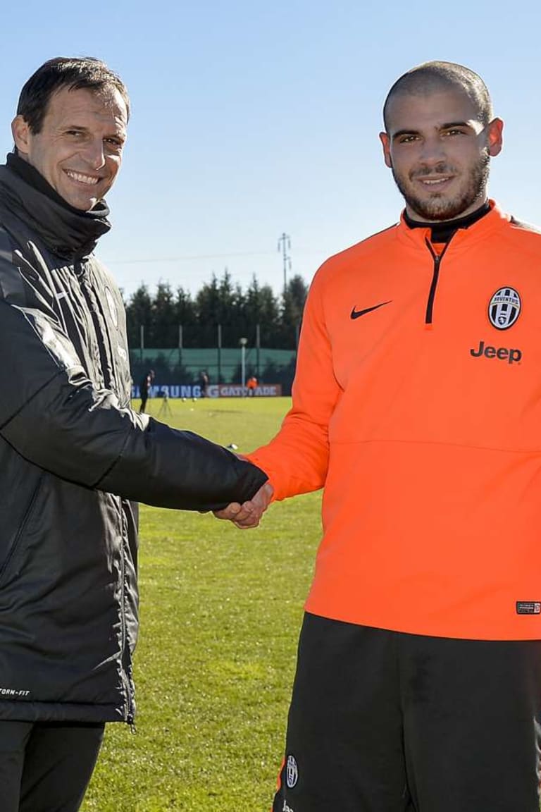 Sturaro, primo allenamento in bianconero