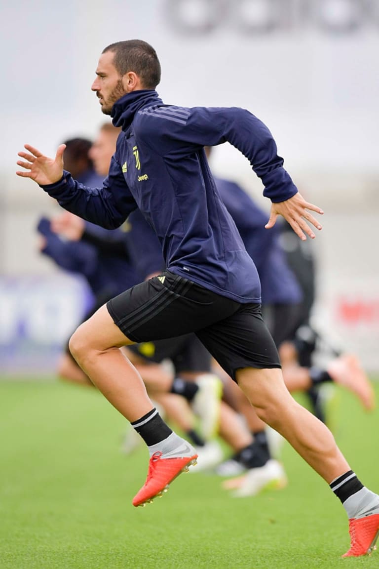 Juventus train for Man Utd clash