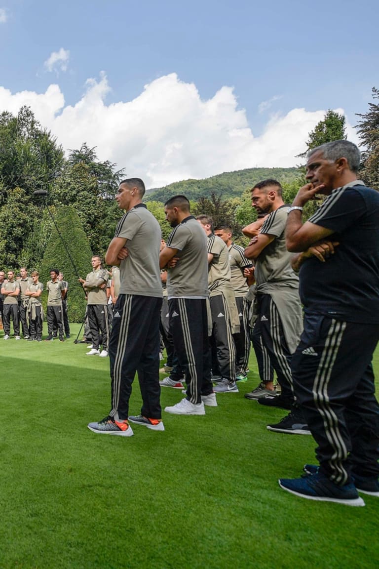 La squadra a Villa Agnelli