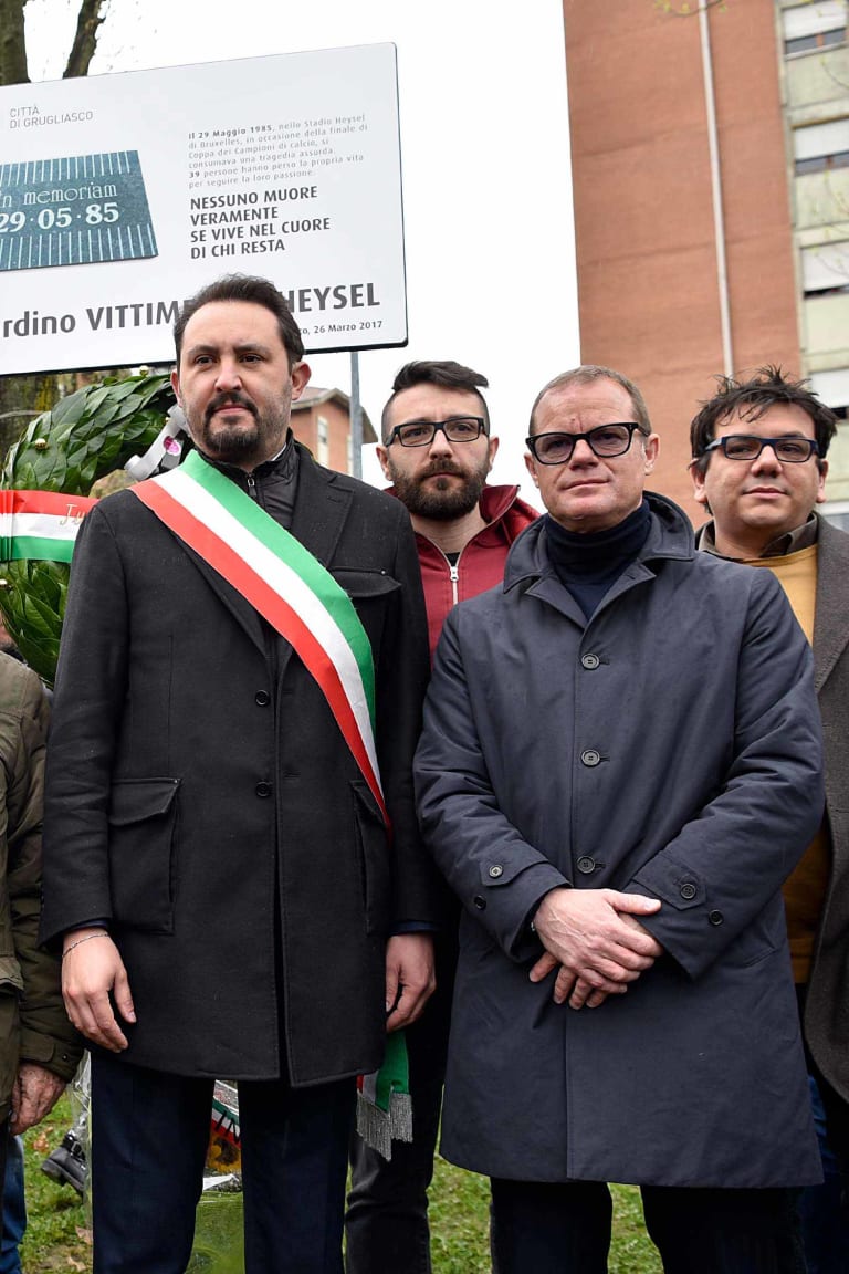 Tribute to Heysel victims in Grugliasco 