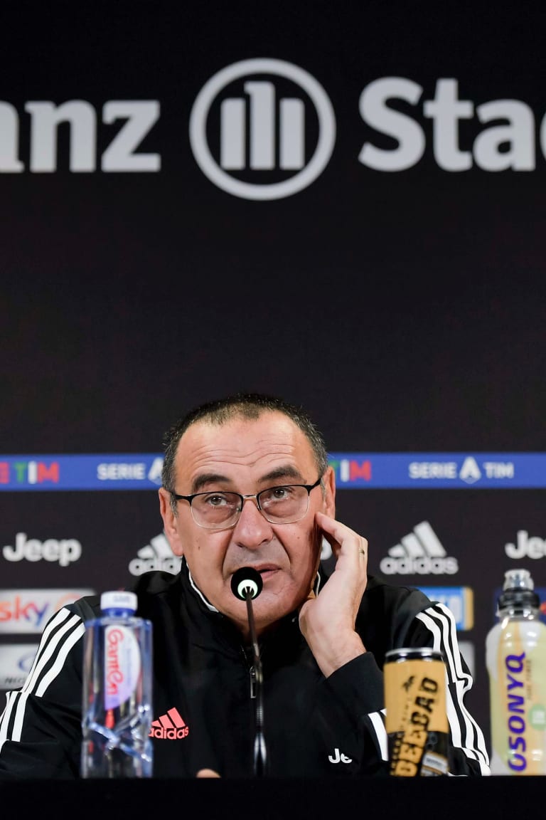 Sarri: «Con la Samp servirà una prestazione di livello»