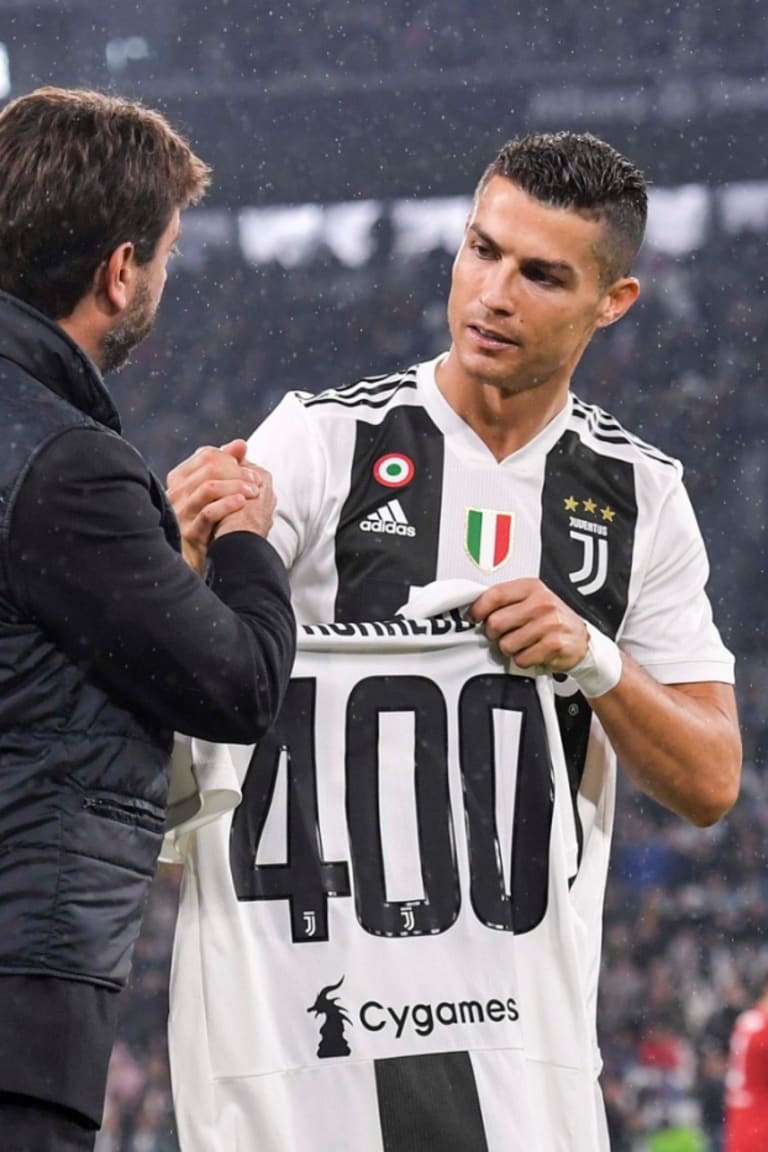 Juve recognition for Ronaldo’s 400 league goals