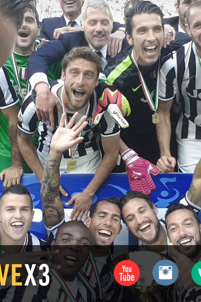 Celebrazioni social da Campioni d'Italia!