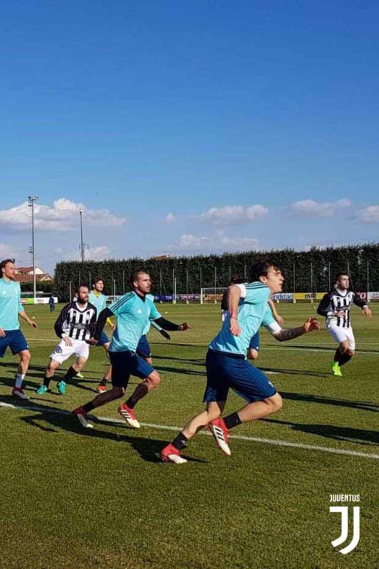 Training ground workout for Bianconeri