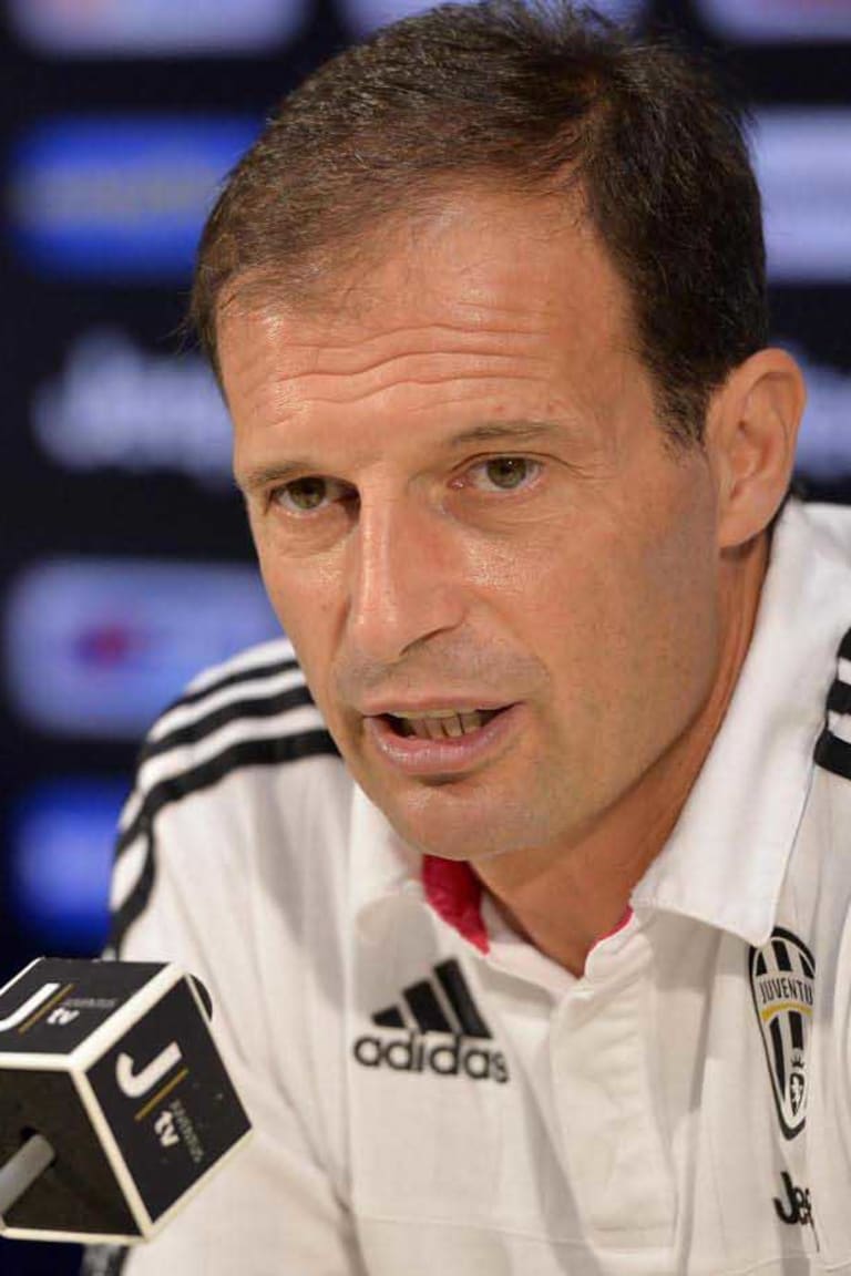 Allegri: «Pensare solo a domani»