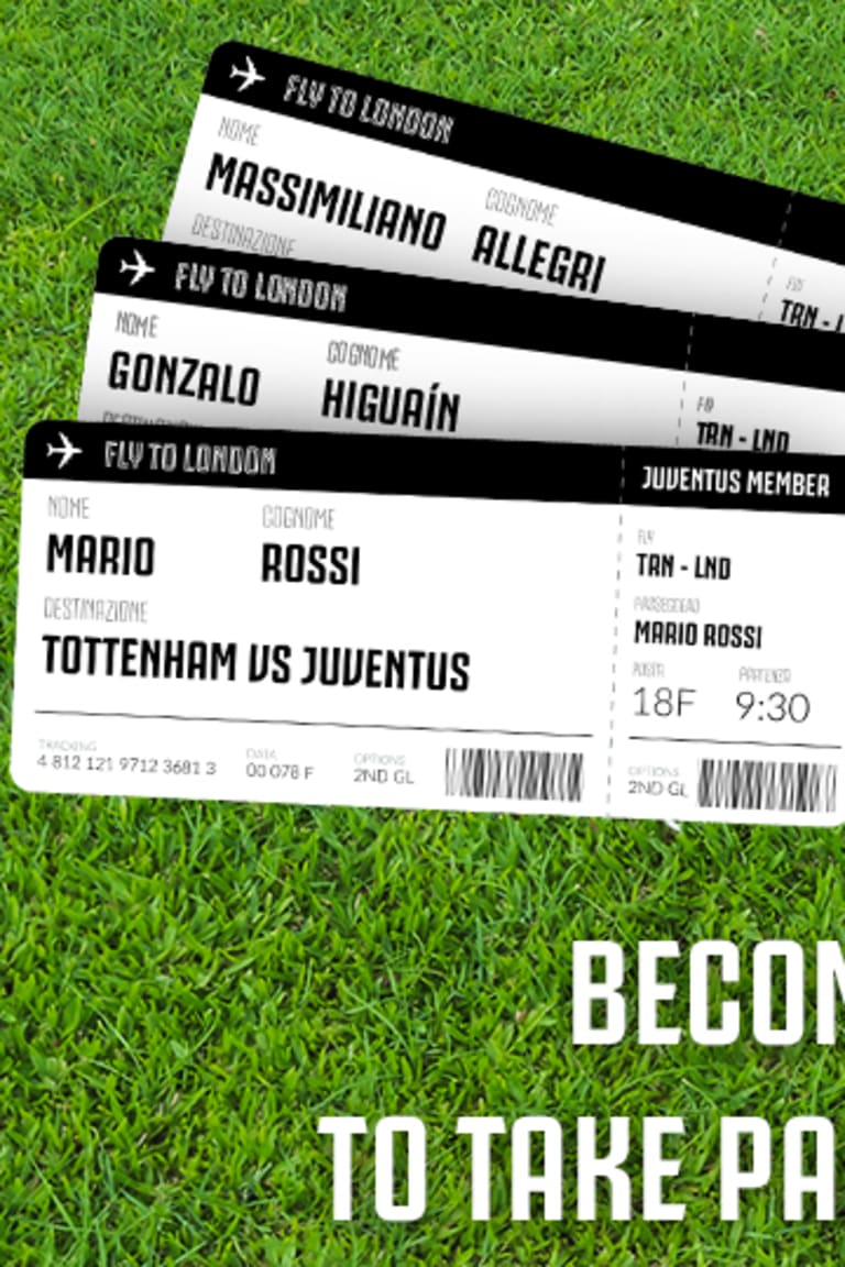Fly To London for Tottenham-Juve!