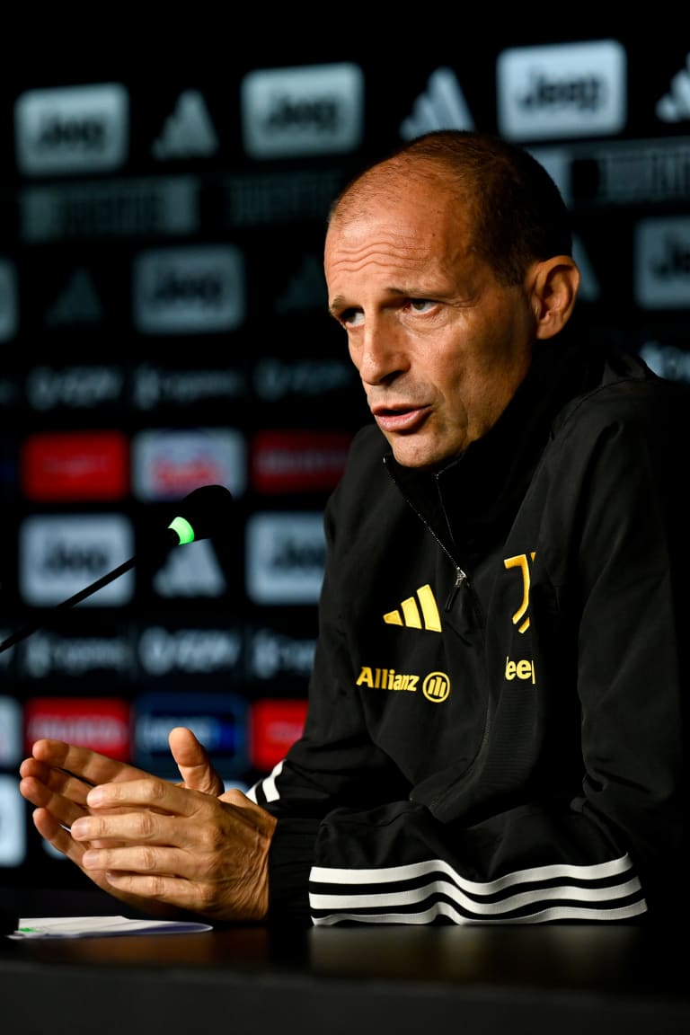 La conferenza stampa di Allegri alla vigilia di Milan-Juve