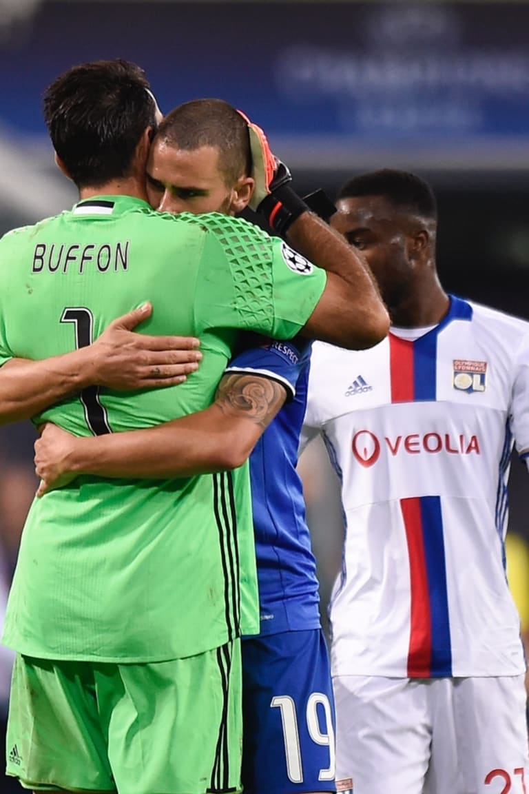 Lione-Juve: la partita di Buffon e Bonucci 